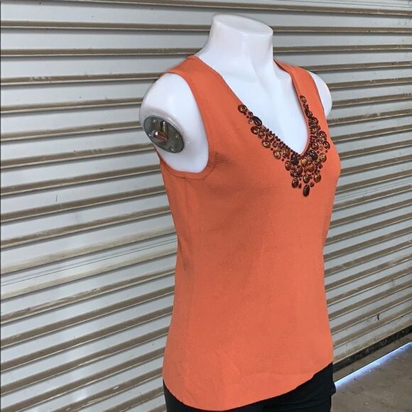 NWT Cable & Guage top with embellished neckline - Picture 6 of 7